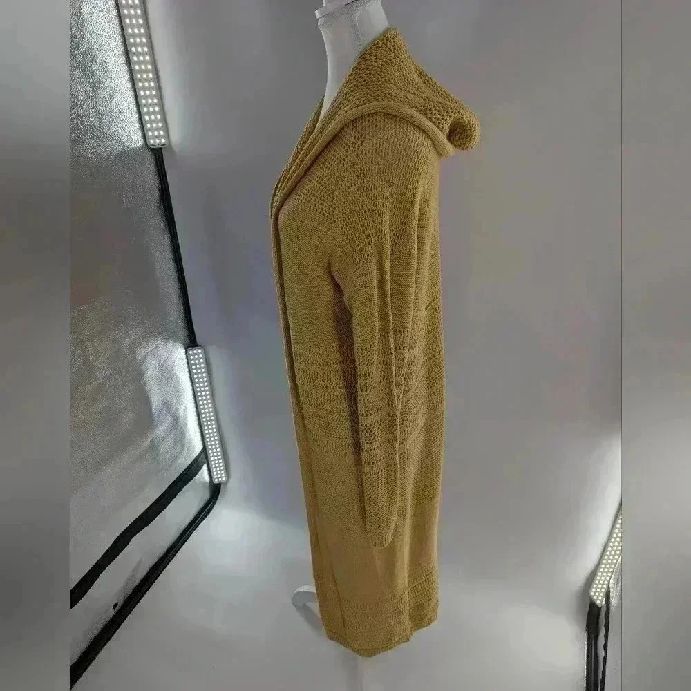 Marled Reunited Clothing Open Front Cardigan M Sahara Sun - Picture 4 of 9